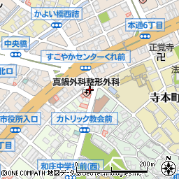呉市　中央地域包括支援センター周辺の地図