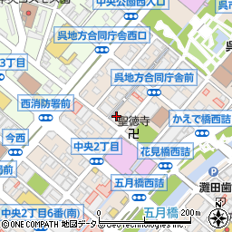 朝日新聞社呉支局周辺の地図