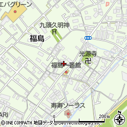 和歌山県和歌山市福島3周辺の地図