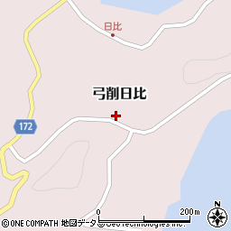 愛媛県越智郡上島町弓削日比周辺の地図