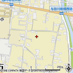 香川県東かがわ市中筋周辺の地図