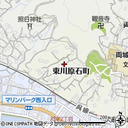 広島県呉市東川原石町周辺の地図