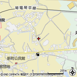 香川県綾歌郡綾川町滝宮437-4周辺の地図