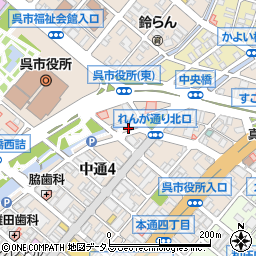 呉中通パーキングＮｏ９ブロック周辺の地図