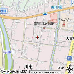 香川県東かがわ市川東75周辺の地図