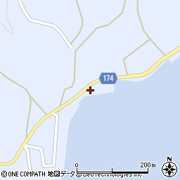 愛媛県越智郡上島町岩城628周辺の地図