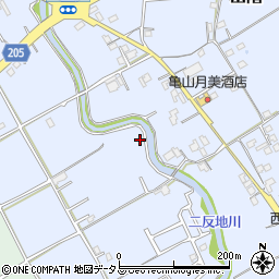 香川県仲多度郡多度津町山階周辺の地図