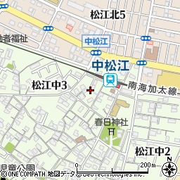 松江鍼灸院周辺の地図