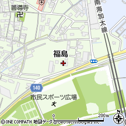 和歌山県和歌山市福島467周辺の地図