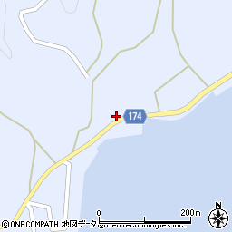 愛媛県越智郡上島町岩城614周辺の地図