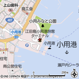 有限会社夢海道江田島周辺の地図
