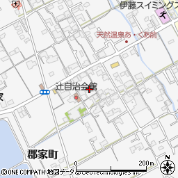 香川県丸亀市郡家町127周辺の地図