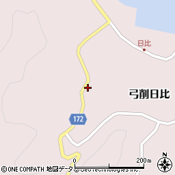 愛媛県越智郡上島町弓削日比654周辺の地図