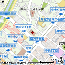 呉市消防局周辺の地図