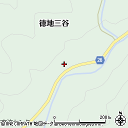 山口県山口市徳地三谷1634周辺の地図