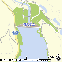 門入ダム周辺の地図