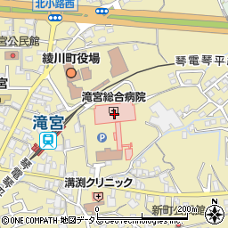 滝宮総合病院（香川県厚生農業協同組合連合会）周辺の地図