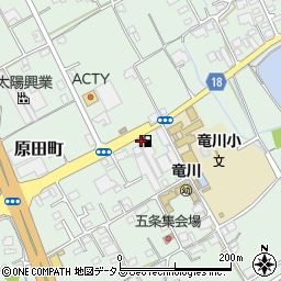 ＪＡジャスポート龍川ＳＳ周辺の地図