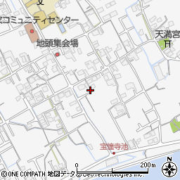 香川県丸亀市郡家町989-1周辺の地図
