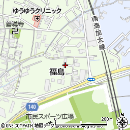 和歌山県和歌山市福島464周辺の地図