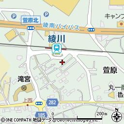 香川県綾歌郡綾川町萱原752-6周辺の地図