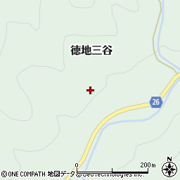 山口県山口市徳地三谷1608周辺の地図