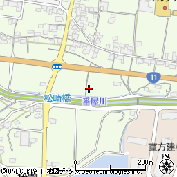 香川県東かがわ市松崎周辺の地図