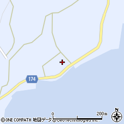 愛媛県越智郡上島町岩城537周辺の地図