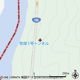 弥栄１号トンネル周辺の地図