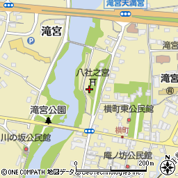 由賀稲荷社周辺の地図
