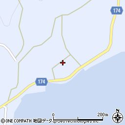 愛媛県越智郡上島町岩城540周辺の地図