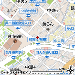 栗原工業株式会社　呉営業所周辺の地図