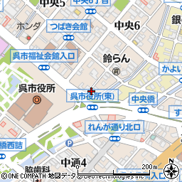 三親電材株式会社　呉営業所周辺の地図