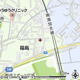 和歌山県和歌山市福島450周辺の地図