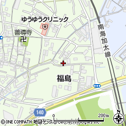 和歌山県和歌山市福島425周辺の地図
