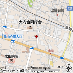 三本松郵便局周辺の地図