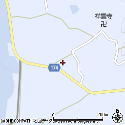 愛媛県越智郡上島町岩城2967周辺の地図