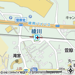 香川県綾歌郡綾川町萱原744-3周辺の地図