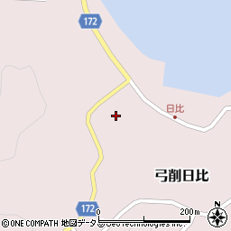愛媛県越智郡上島町弓削日比655周辺の地図