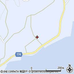 愛媛県越智郡上島町岩城375周辺の地図