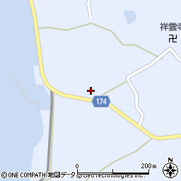 愛媛県越智郡上島町岩城3061周辺の地図