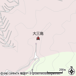 大三島周辺の地図