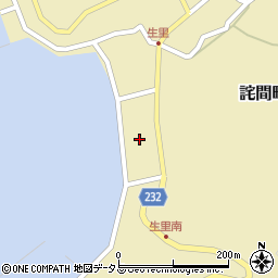 香川県三豊市詫間町生里616周辺の地図