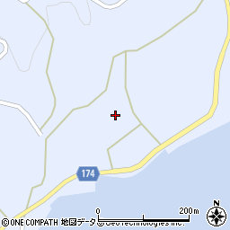 愛媛県越智郡上島町岩城497周辺の地図