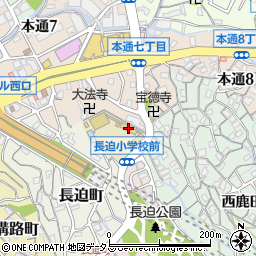 呉市立長迫小学校周辺の地図