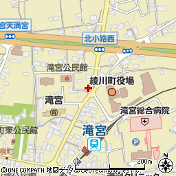 四国新聞販売株式会社　綾川西部店周辺の地図