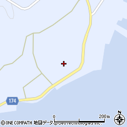 愛媛県越智郡上島町岩城370周辺の地図