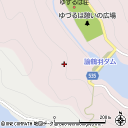 諭鶴羽ダム周辺の地図