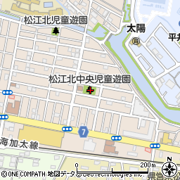 松江北中央児童遊園トイレ周辺の地図