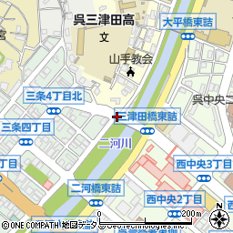 三津田橋周辺の地図